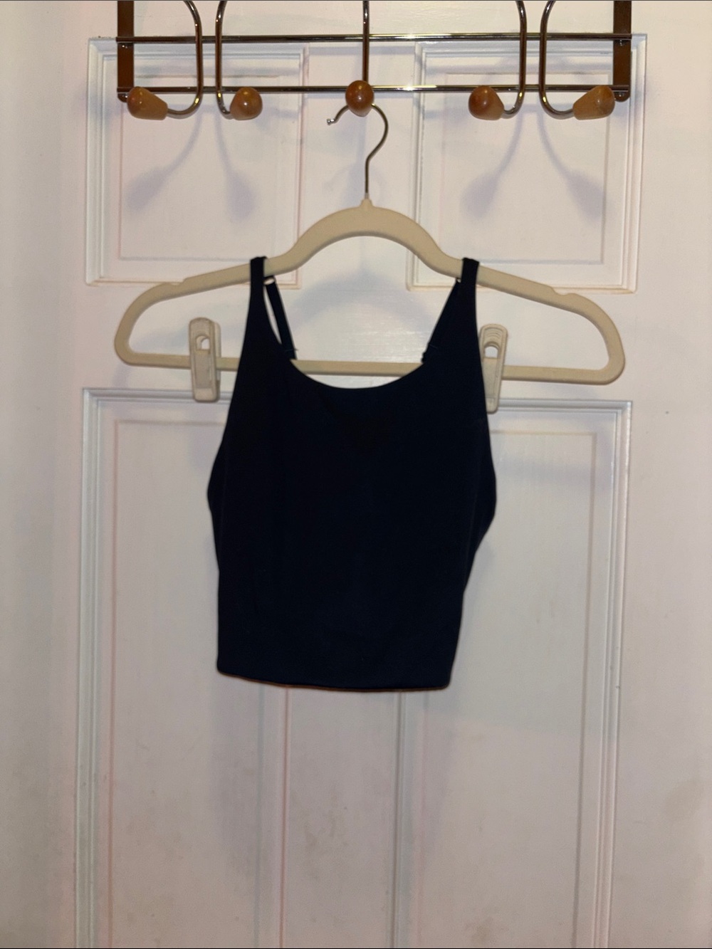 girlfriend collective Black Cropped Sports Bra Tank